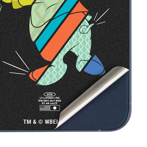 Looney Tunes Porky Pig Sliced Juxtapose Galaxy A35 5G Skin