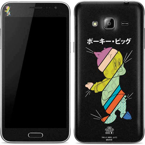 Looney Tunes Porky Pig Sliced Juxtapose Galaxy J3 Skin