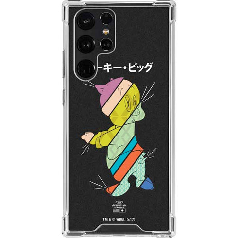 Looney Tunes Porky Pig Sliced Juxtapose Galaxy S23 Ultra Clear Case