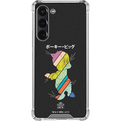 Looney Tunes Porky Pig Sliced Juxtapose Galaxy S24 FE Clear Case