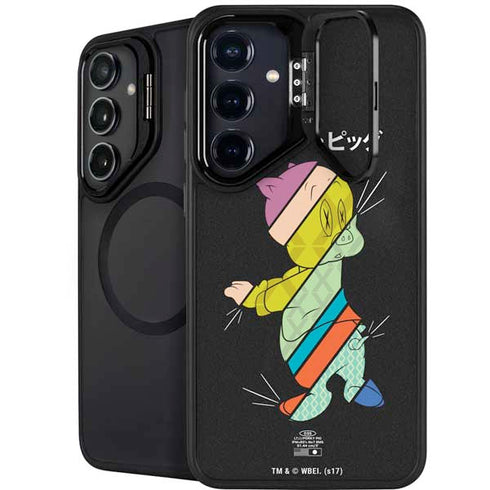 Looney Tunes Porky Pig Sliced Juxtapose Galaxy S25 Kickstand Case