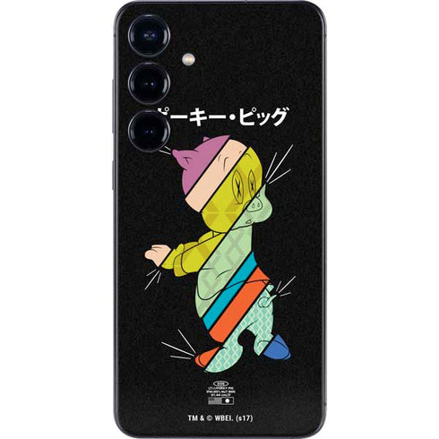 Looney Tunes Porky Pig Sliced Juxtapose Galaxy S25 Plus Skin