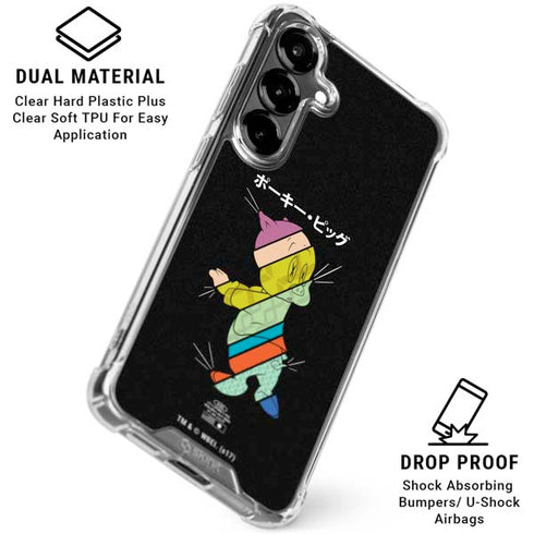 Looney Tunes Porky Pig Sliced Juxtapose Galaxy S26 Plus Clear Case