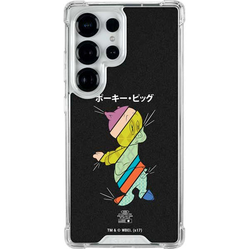 Looney Tunes Porky Pig Sliced Juxtapose Galaxy S26 Ultra Clear Case