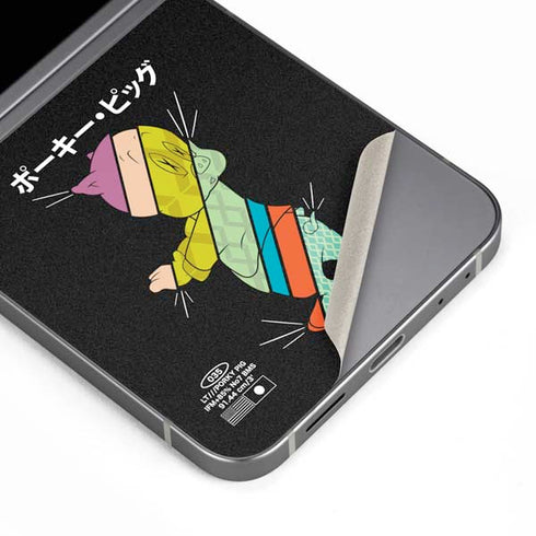 Looney Tunes Porky Pig Sliced Juxtapose Galaxy Z Flip6 Skin