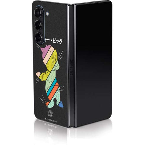 Looney Tunes Porky Pig Sliced Juxtapose Galaxy Z Fold5 5G Skin