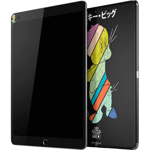 Looney Tunes Porky Pig Sliced Juxtapose iPad Skins