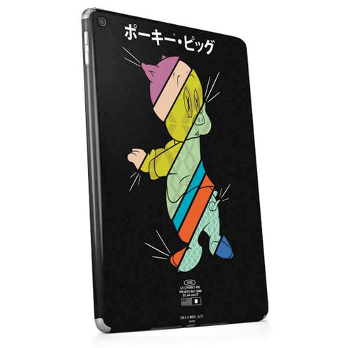 Looney Tunes Porky Pig Sliced Juxtapose Apple iPad Skin
