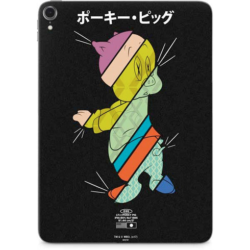 Looney Tunes Porky Pig Sliced Juxtapose Apple iPad Pro Skin