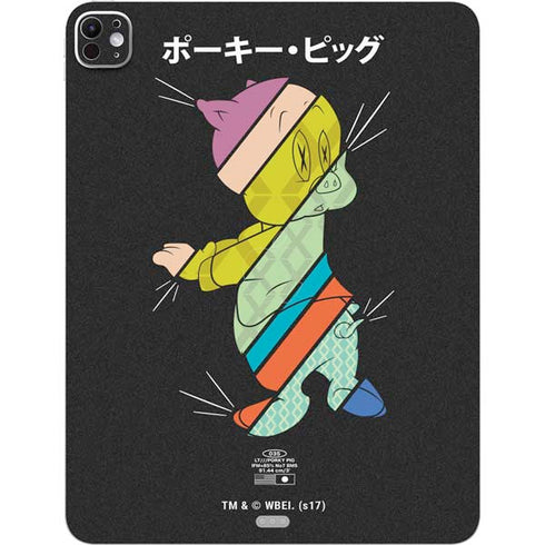 Looney Tunes Porky Pig Sliced Juxtapose iPad Pro 13in M4 (2024) Skin