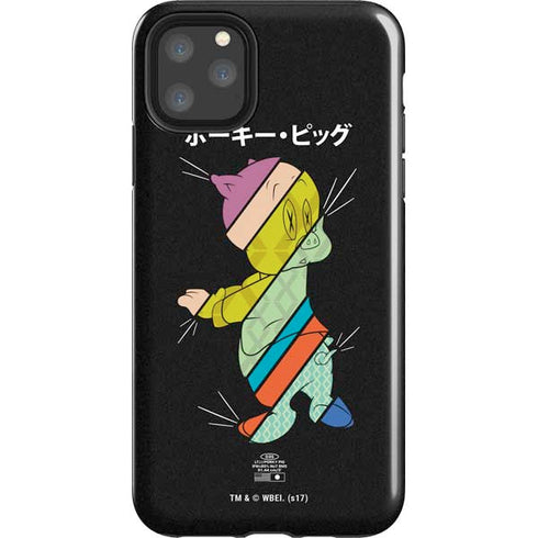 Looney Tunes Porky Pig Sliced Juxtapose iPhone Cases