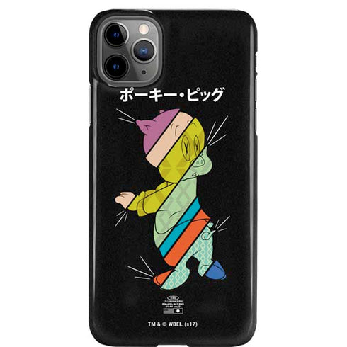 Looney Tunes Porky Pig Sliced Juxtapose iPhone Cases