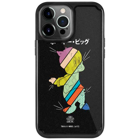 Looney Tunes Porky Pig Sliced Juxtapose iPhone Cases