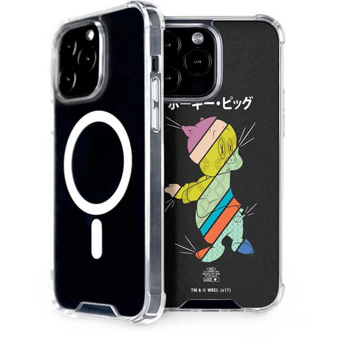 Looney Tunes Porky Pig Sliced Juxtapose iPhone Cases