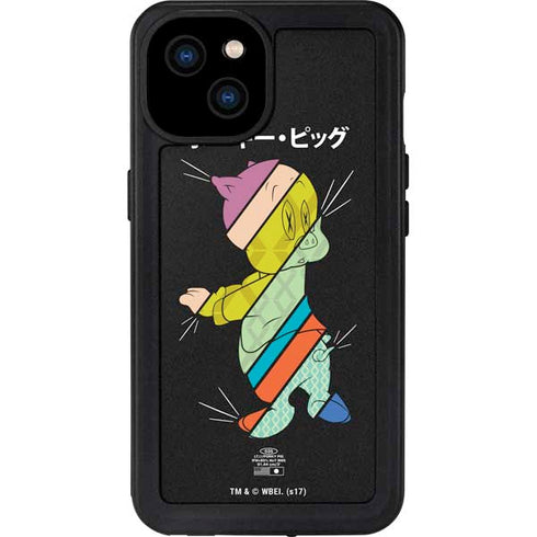Looney Tunes Porky Pig Sliced Juxtapose iPhone 15 Plus Waterproof Case