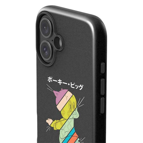 Looney Tunes Porky Pig Sliced Juxtapose iPhone 16 Impact Case