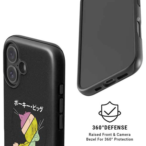 Looney Tunes Porky Pig Sliced Juxtapose iPhone 16 Plus Magsafe Impact Case