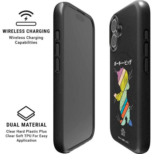 Looney Tunes Porky Pig Sliced Juxtapose iPhone 16 Plus Magsafe Impact Case