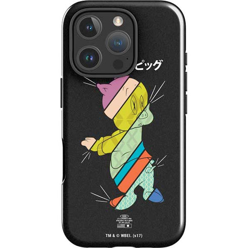 Looney Tunes Porky Pig Sliced Juxtapose iPhone 16 Pro Impact Case