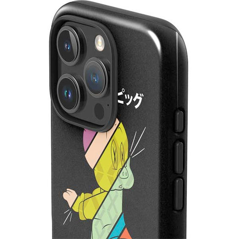Looney Tunes Porky Pig Sliced Juxtapose iPhone 16 Pro Impact Case