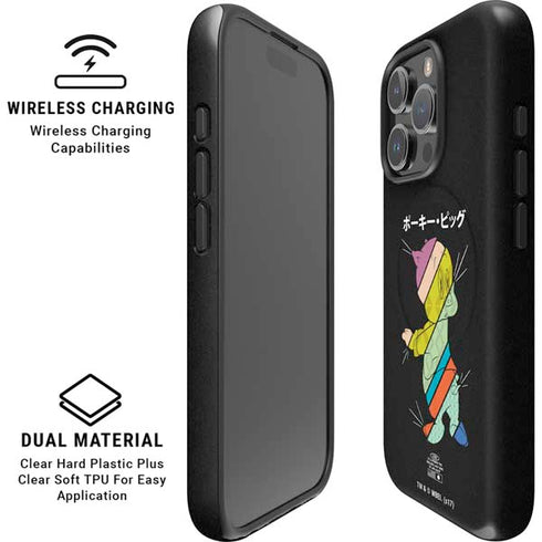 Looney Tunes Porky Pig Sliced Juxtapose iPhone 16 Pro Max Magsafe Impact Case