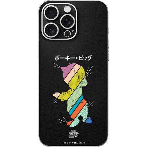 Looney Tunes Porky Pig Sliced Juxtapose iPhone 16 Pro Max Skin