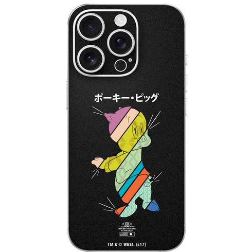 Looney Tunes Porky Pig Sliced Juxtapose iPhone 16 Pro Skin