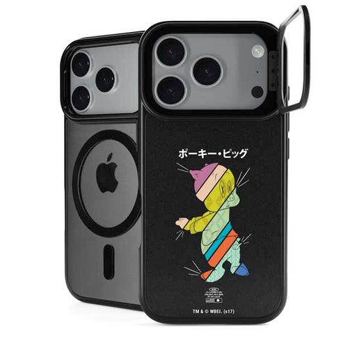 Looney Tunes Porky Pig Sliced Juxtapose iPhone 18 Pro Kickstand Case