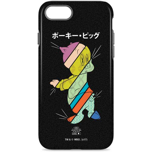 Looney Tunes Porky Pig Sliced Juxtapose iPhone Cases