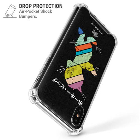 Looney Tunes Porky Pig Sliced Juxtapose iPhone X/XS Clear Case