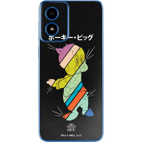 Looney Tunes Porky Pig Sliced Juxtapose Moto G Play 4G (2024) Skin
