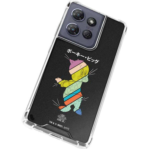 Looney Tunes Porky Pig Sliced Juxtapose Moto G Play 5G (2025) Clear Case