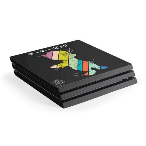 Looney Tunes Porky Pig Sliced Juxtapose PS4 Pro Console Skin