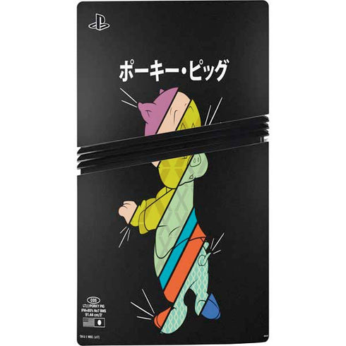 Looney Tunes Porky Pig Sliced Juxtapose PS5 Pro Console Skin