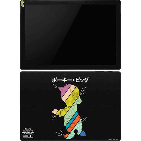 Looney Tunes Porky Pig Sliced Juxtapose Surface Pro 6 Skin