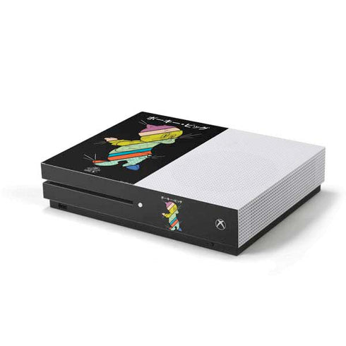 Looney Tunes Porky Pig Sliced Juxtapose Xbox One S Console Skin