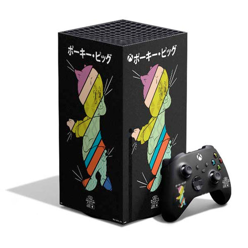 Looney Tunes Porky Pig Sliced Juxtapose XBox Series X Digital Edition Bundle Skin