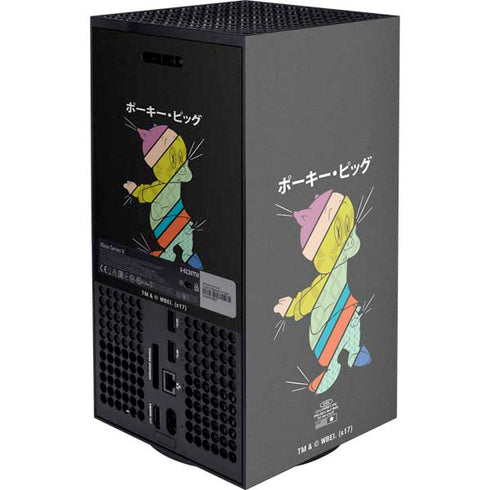 Looney Tunes Porky Pig Sliced Juxtapose XBox Series X Digital Edition Console Skin