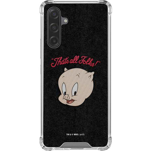 Looney Tunes Porky Pig Thats All Folks Galaxy A17 Clear Case
