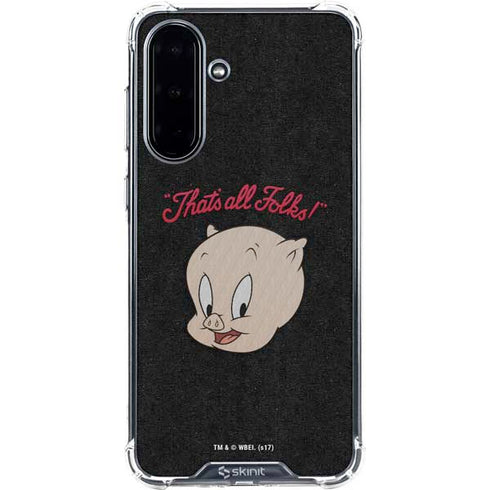 Looney Tunes Porky Pig Thats All Folks Galaxy A36 5G Clear Case