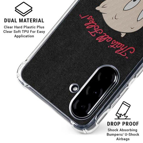 Looney Tunes Porky Pig Thats All Folks Galaxy A36 5G Clear Case