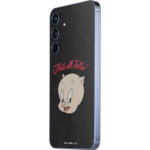 Looney Tunes Porky Pig Thats All Folks Galaxy A36 5G Skin