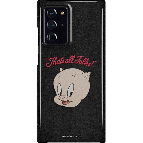 Looney Tunes Porky Pig Thats All Folks Galaxy Cases