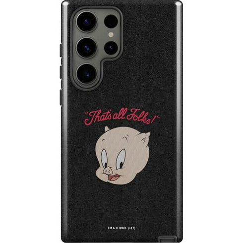Looney Tunes Porky Pig Thats All Folks Galaxy S23 Ultra Pro Case