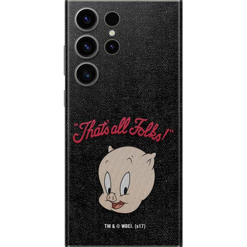 Looney Tunes Porky Pig Thats All Folks Galaxy Skins