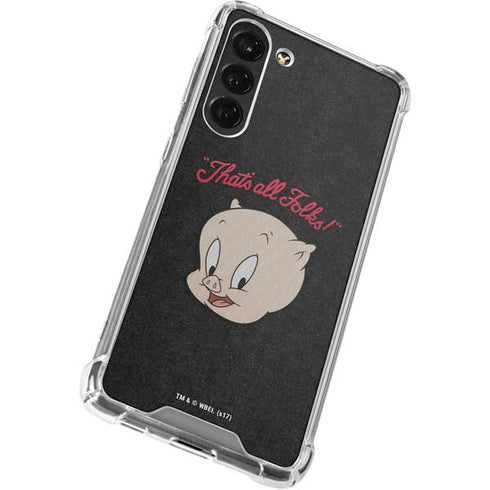 Looney Tunes Porky Pig Thats All Folks Galaxy S24 FE Clear Case