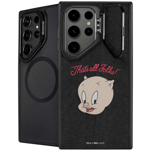 Looney Tunes Porky Pig Thats All Folks Galaxy S24 Ultra Kickstand Case