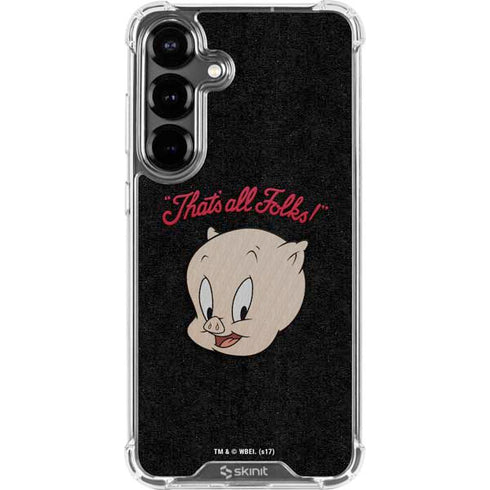 Looney Tunes Porky Pig Thats All Folks Galaxy S26 Clear Case