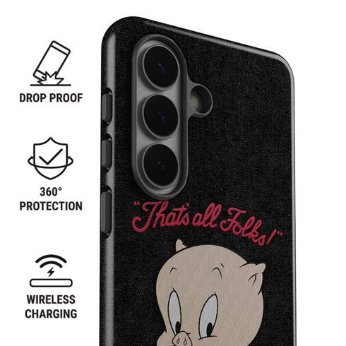 Looney Tunes Porky Pig Thats All Folks Galaxy S26 Impact Case