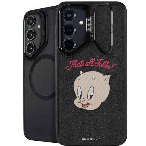 Looney Tunes Porky Pig Thats All Folks Galaxy S26 Kickstand Case